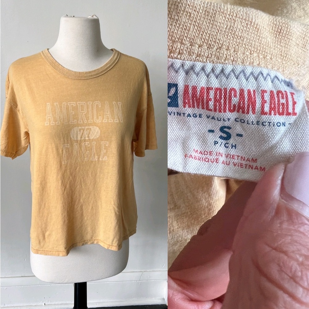 American Eagle Vintage Logo T Shirt